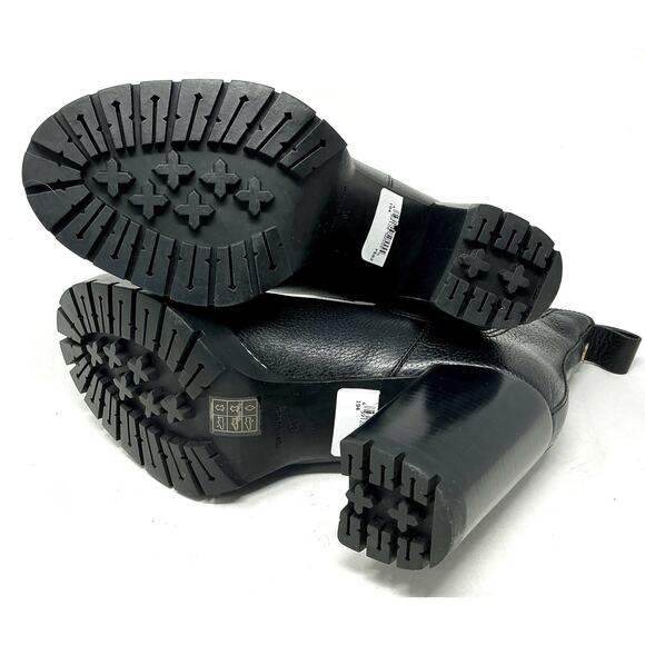 🆕Tory Burch Chelsea 70mm Lug Bootie Black Boot Size 8.5 NEW - Picture 10 of 11
